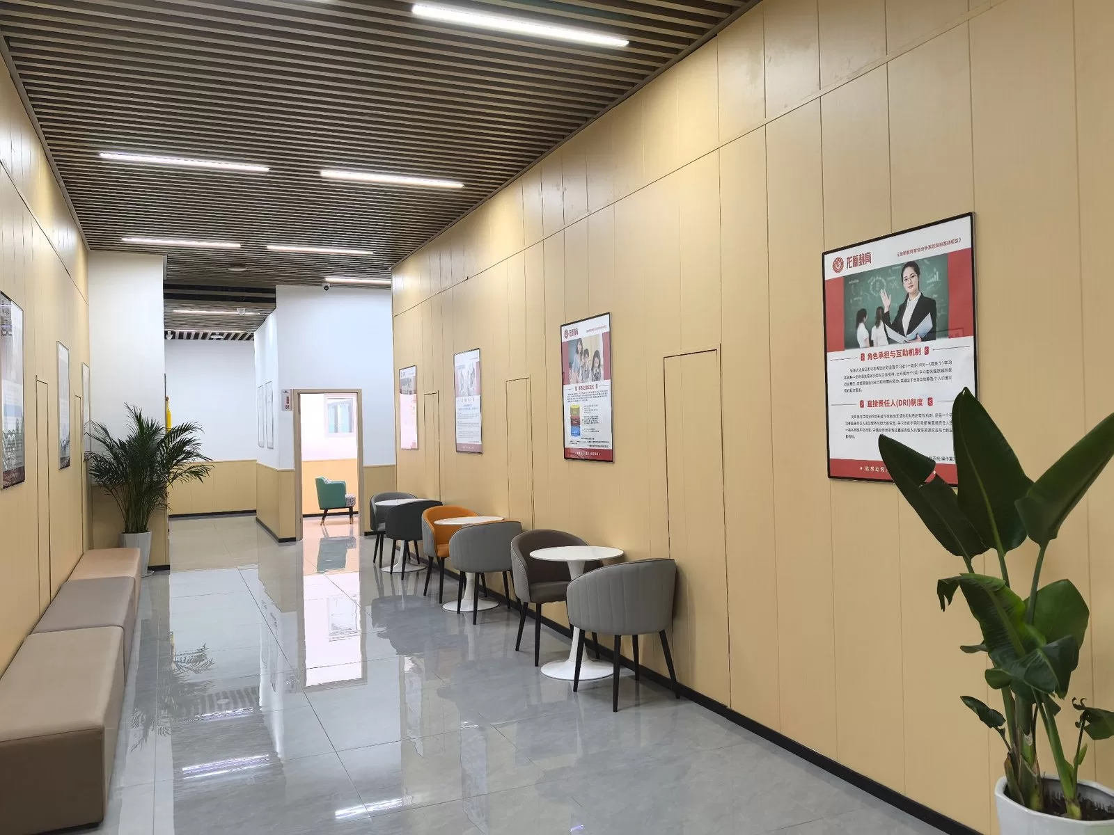 校园自习与学习走廊